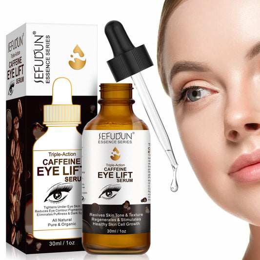 Caffeine Eye Serum Caffeine Eye Lift Serum for Puffy Eyes and Dark Circles Treatment Caffeine Eye Cream for Puffy Bags Under Eye with EGCG Vitamin C (30ml)