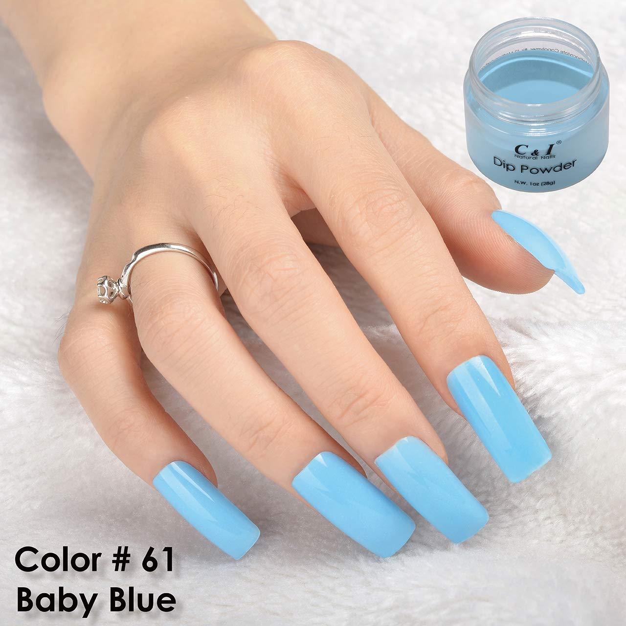 C & I Dip Powder Color No.061 Baby Blue, Blue Color System, 28g