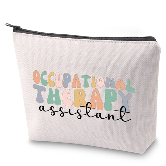 ZJXHPO Occupational Therapy Assistant Survival Kit OTA Makeup Bag With Zipper OT Assistant Appreciation Gift OTA Graduation Gift COTA Cosmetic Bag (OT Assistant)