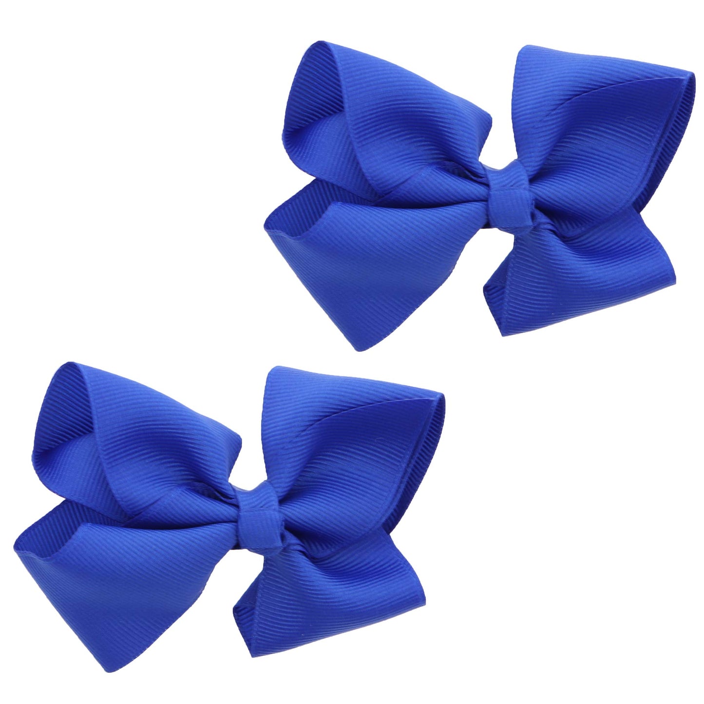 3 Inch Grosgrain Bow for Little Girls- Set of 2 (Royal)