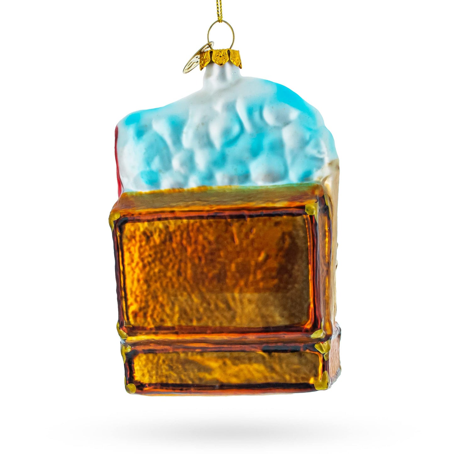 Landmarks in Paris, France Blown Glass Christmas Ornament