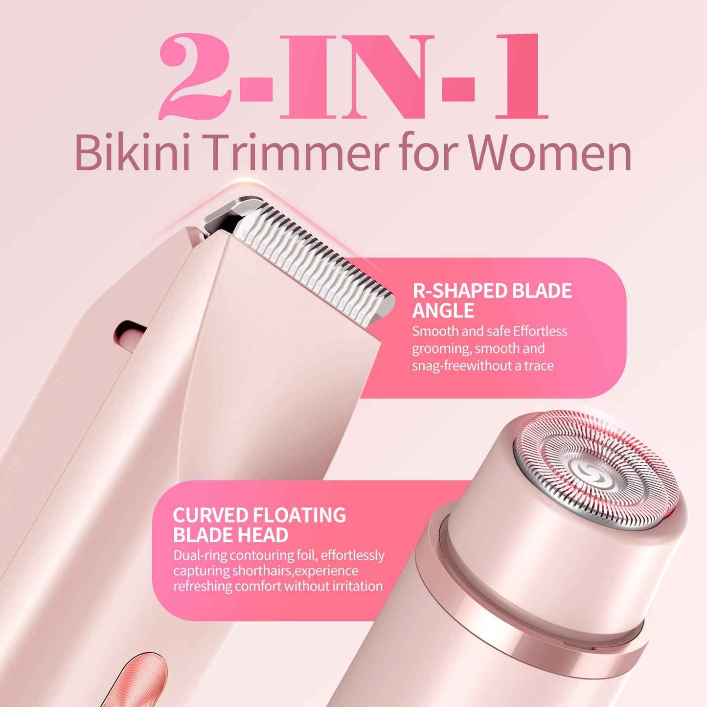 GlowShave™ -2-in-1 Women’s Body Shaver,Glow Aura Bikini Shaver