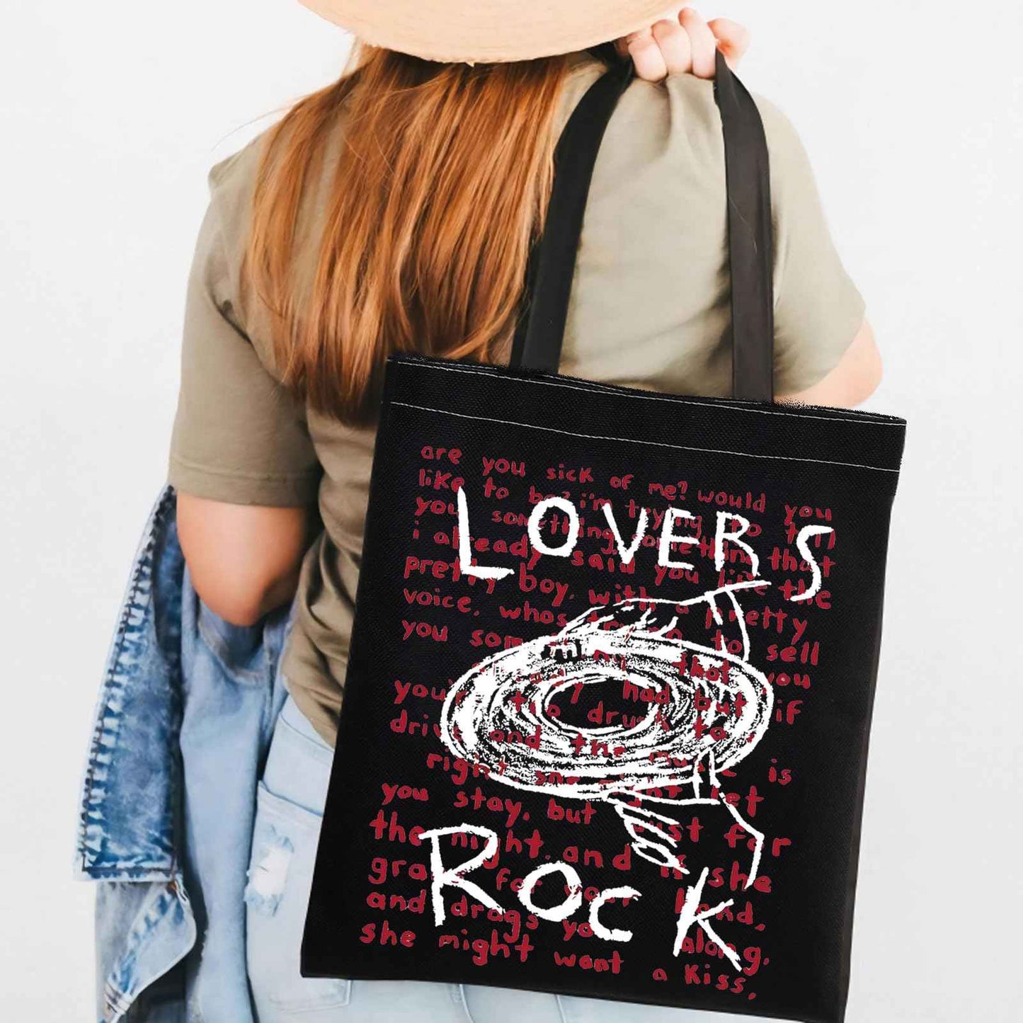 TV Girl Band Merch TV Girls Lovers Rock Inspired Canvas Bag TV Girl Gift Music Merchandise For Canvas Bag (Lovers Rock BK)