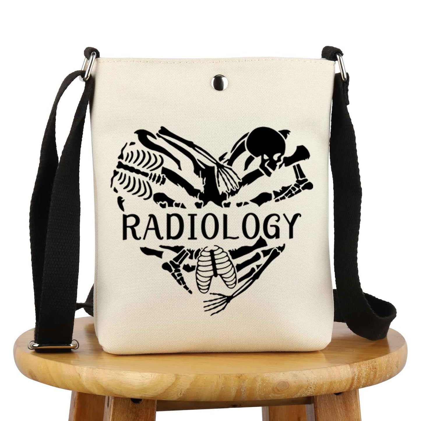 G2TUP Technician Radiologist Gift Heart Radiology Makeup Bag X-Ray Tech Cosmetic Bag Radiology Graduation Gift Future X Ray Technician Travel Bag (Heart Radiology -X)
