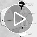 Shower Foot Rest with Strong Suction Cup, Foldable & Anti-Slip