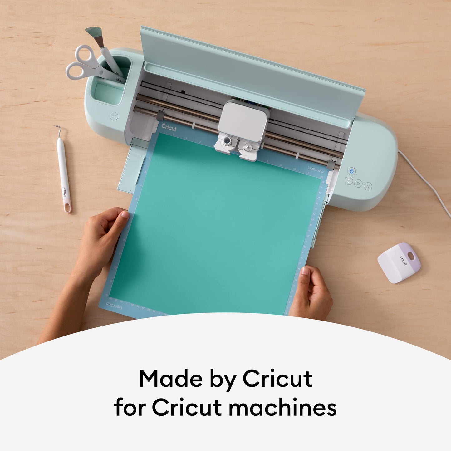 Cricut Premium Permanent Vinyl, Light Blue (12" x 48") - Compatible with Maker & Explore Machines, Long Lasting, UV & Water-Resistant, Indoor + Outdoor Projects