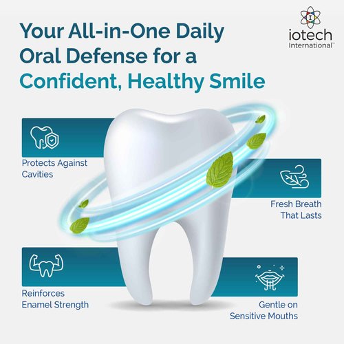 ioRinse AC Anticavity Fluoride Mouthwash - Alcohol-Free Molecular Iodine Mouth Wash Fights Tooth Decay & Protects Enamel - Safe Mint Rinse for Sensitive Mouths - Potent Bad Breath Protection