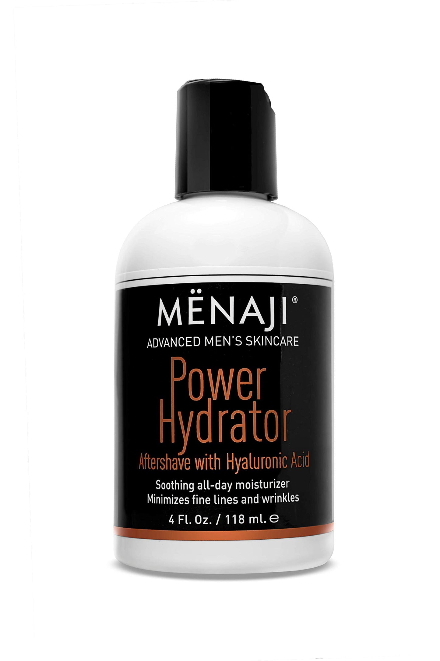 MËNAJI Power Hydrator Aftershave - Razor Burn Relief - Mens Aftershave - Razor Bump & Ingrown Hair Treatment - After Shave Lotion - Mens Face Care - Hyaluronic Acid - Stocking Stuffer for Men