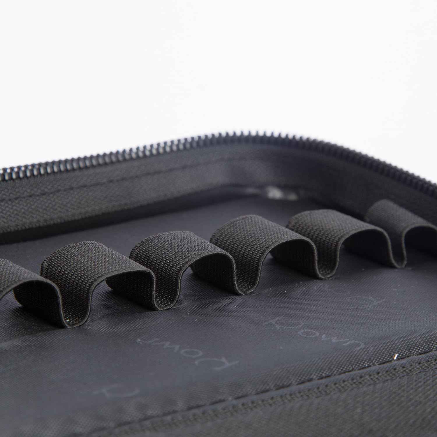 ROWNYEON Lipstick Organizer Bag for Short Lipstick,16 Slots Travel Lipstick Carrying Case, Portable Lip Storage Bag 1 Pack | L 8.27xW 5.12x1.77 inch | Gold Zipper