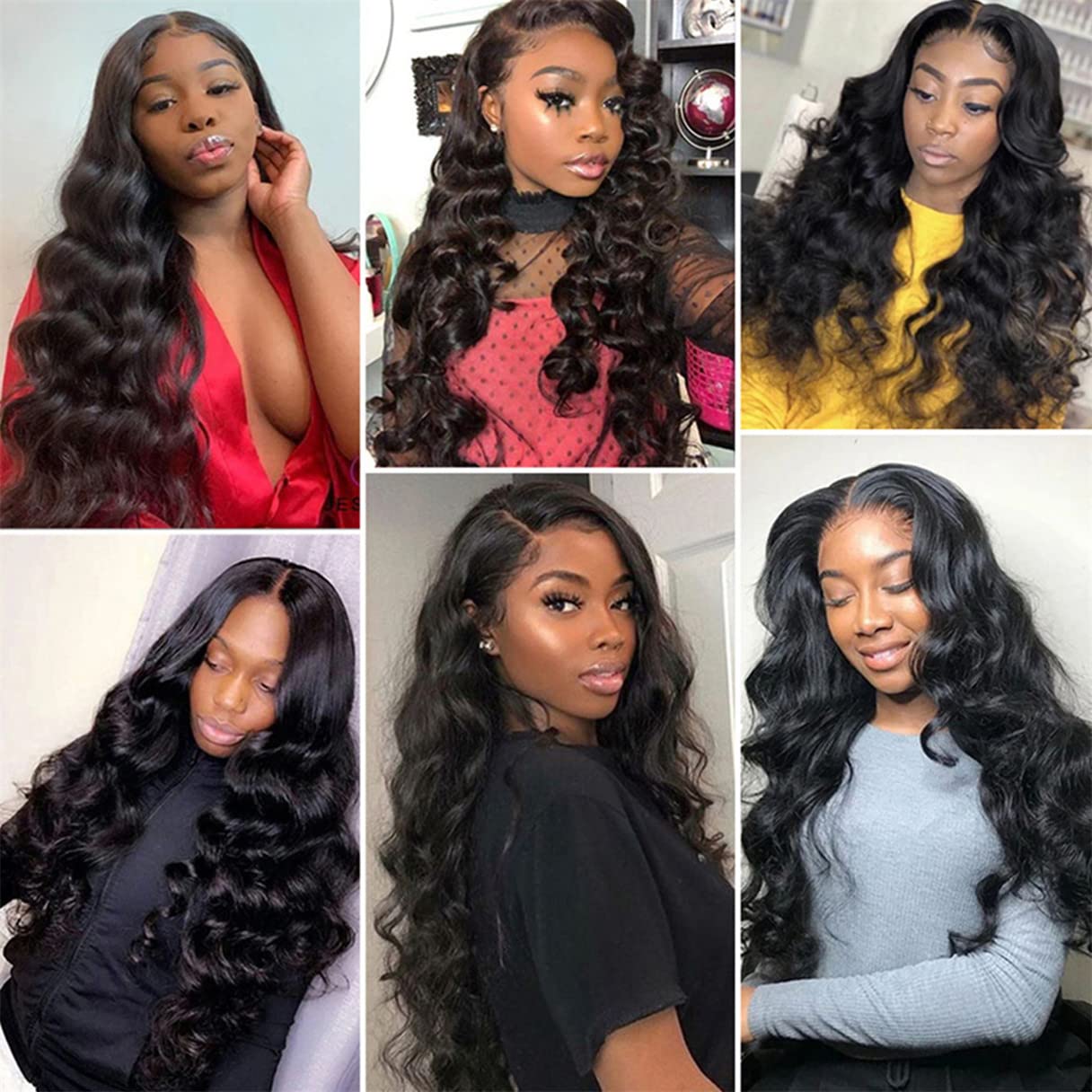 Brazilian Loose Wave 4x4 Lace Closure 100% Unprocessed Human Virgin Hair Pre Plucked Loose Deep Wave Pre-Plucked Hairline Frontal Closure Natural Black With Baby Hair (12inch, loose wave 4x4)