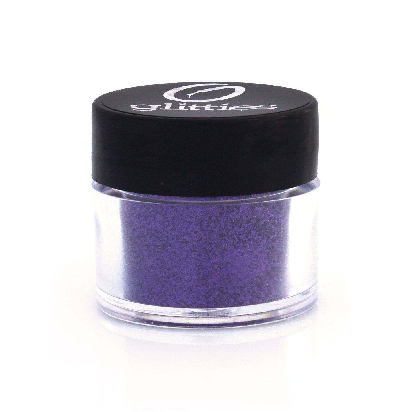 GLITTIES - Purple Essence - Cosmetic Grade Extra Fine (.006") Loose Glitter Powder Safe for Skin! Perfect for Makeup, Body Tattoos, Face, Hair, Lips, Soap, Lotion, Nail Art - (10 Gram Jar)