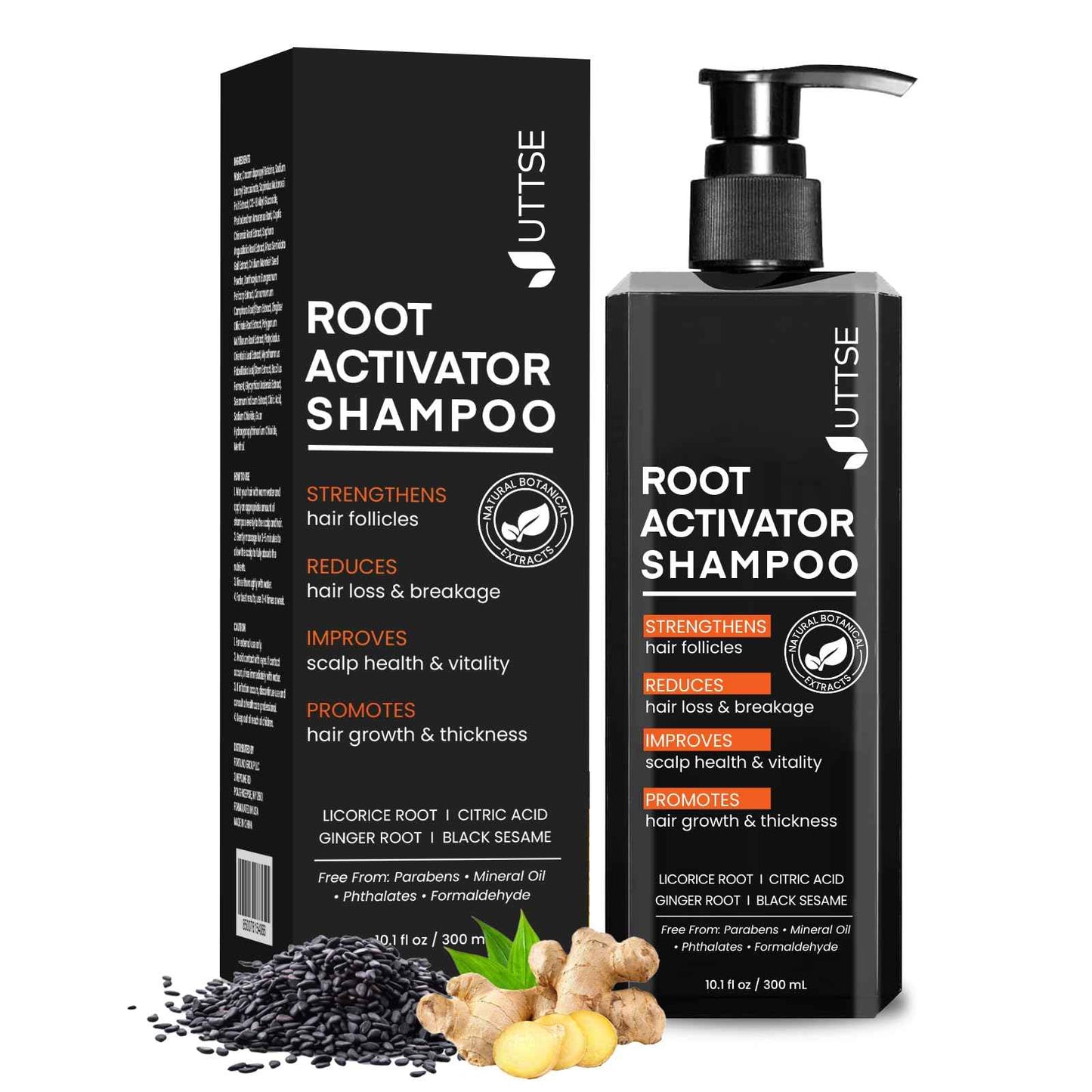 Root Activator Shampoo for Men: Hair Growth Shampoo for Hair Loss and Thinning Hair - 10.1 fl oz / 300 mL