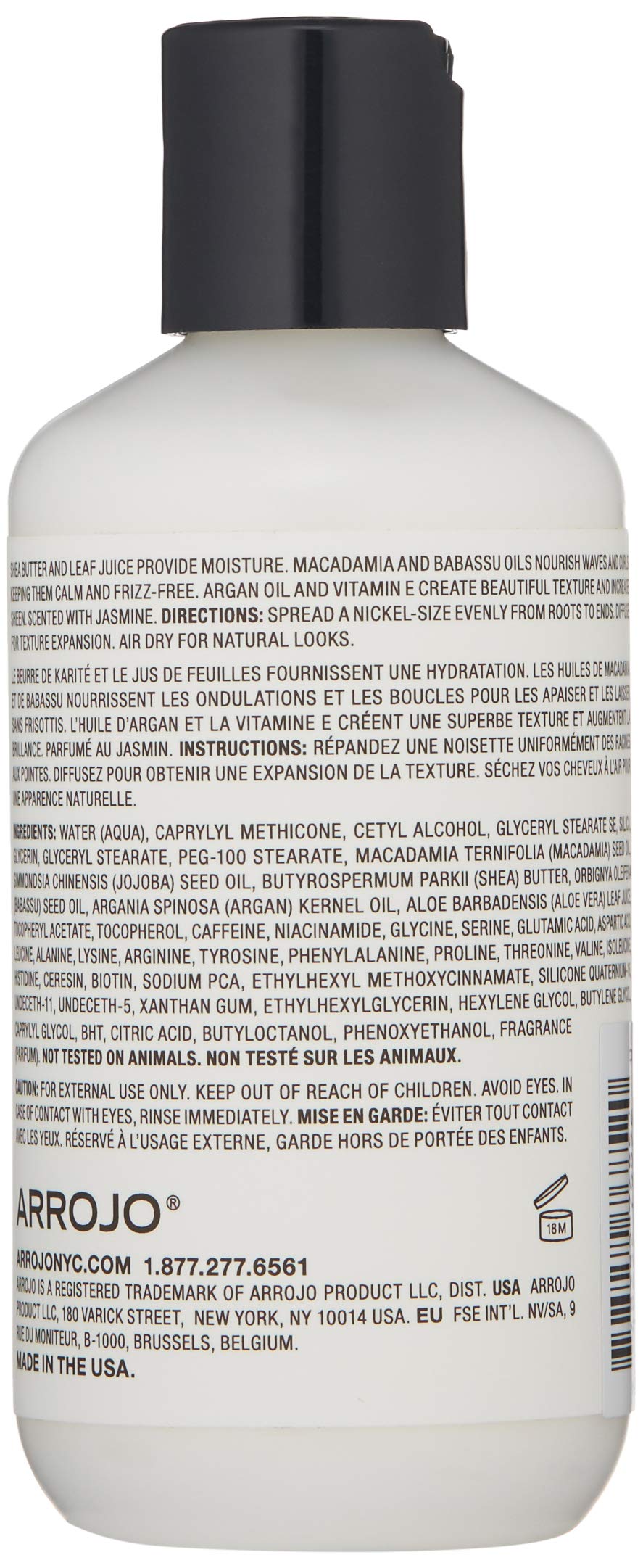 ARROJO Hypnotic Calming Curl Cream – Nourishing Curl Cream for Curly Hair & Wavy Hair – Anti Frizz Curl Defining Cream for Calm Curls – Sulfate & Paraben-Free Curly Hair Products (6 oz)