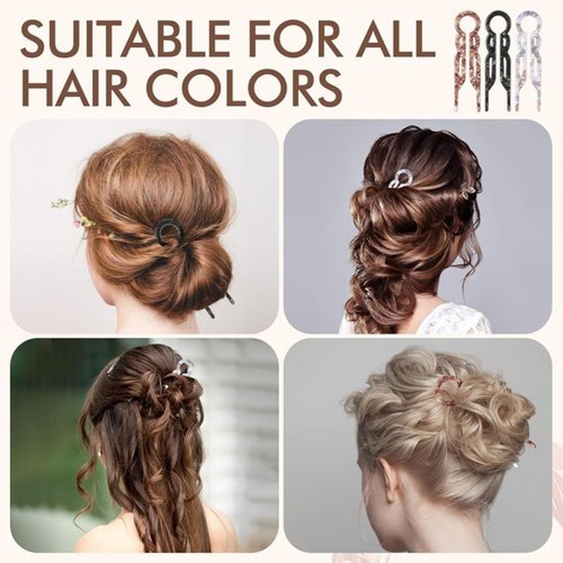 Lialys Hair Pin, Prestige Hair Pin,New Hair Accessories, Elegant Hair Clips for Women, Suitable for All Hair Types (3pcs)