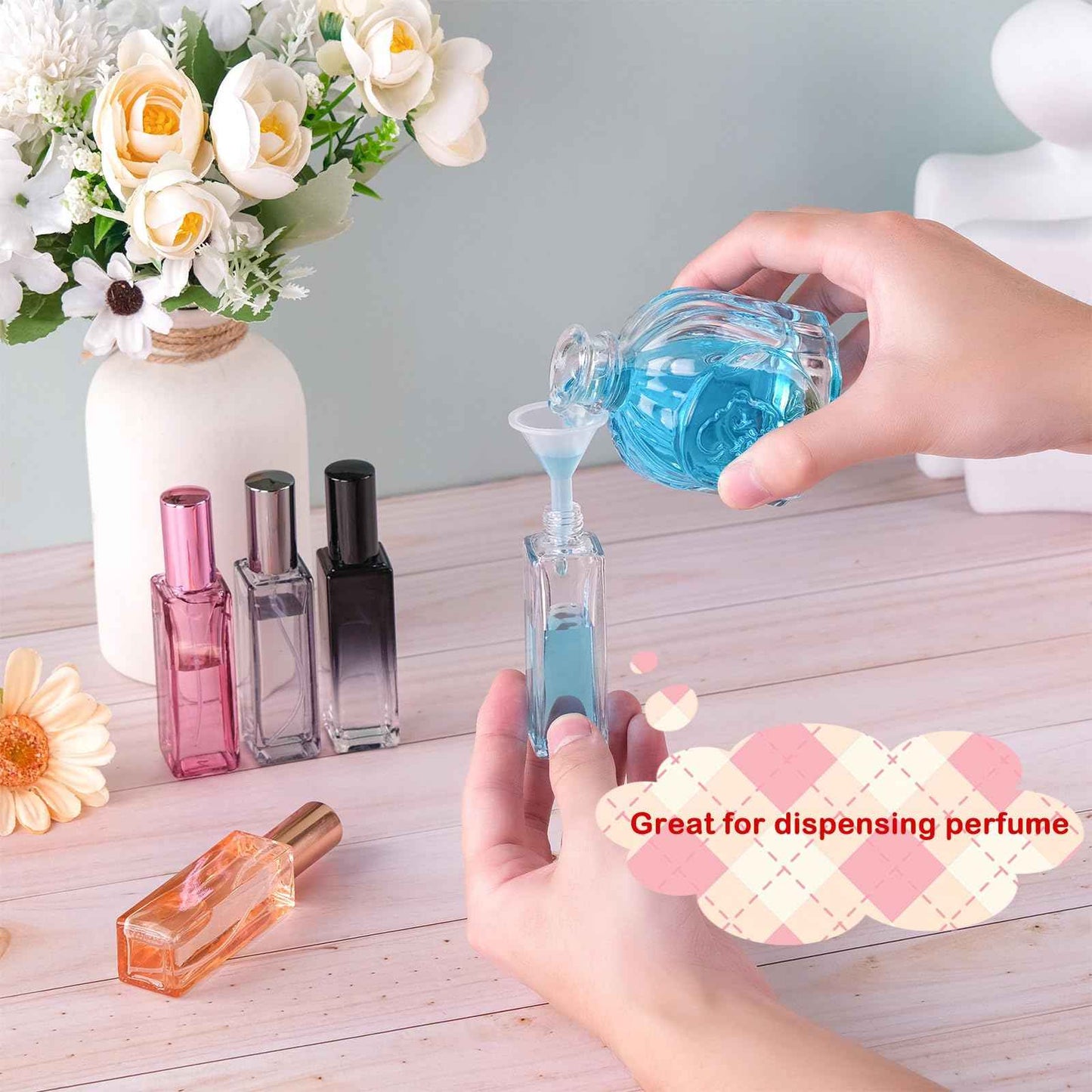 RAMFIYN 20ml Set of 5 Travel Perfume Bottle Refillable Perfume Bottle Travel Cologne Sprayer Mini Perfume Bottle Small Perfume Spray Bottle