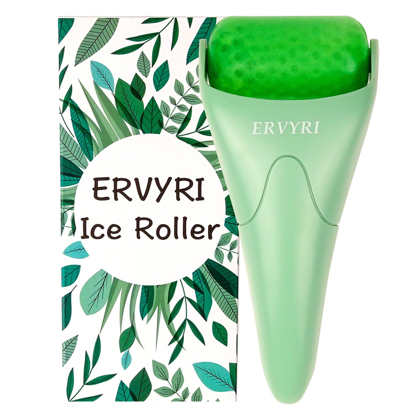 ERVYRI Ice Roller for Face, Face All Skin Types, Facial Care Tool Get Rid of Eye Fatigue, Relax Neck and Shoulder Pain, Simple and Easy to Use-Green