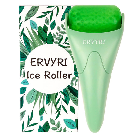 ERVYRI Ice Roller for Face, Face All Skin Types, Facial Care Tool Get Rid of Eye Fatigue, Relax Neck and Shoulder Pain, Simple and Easy to Use-Green