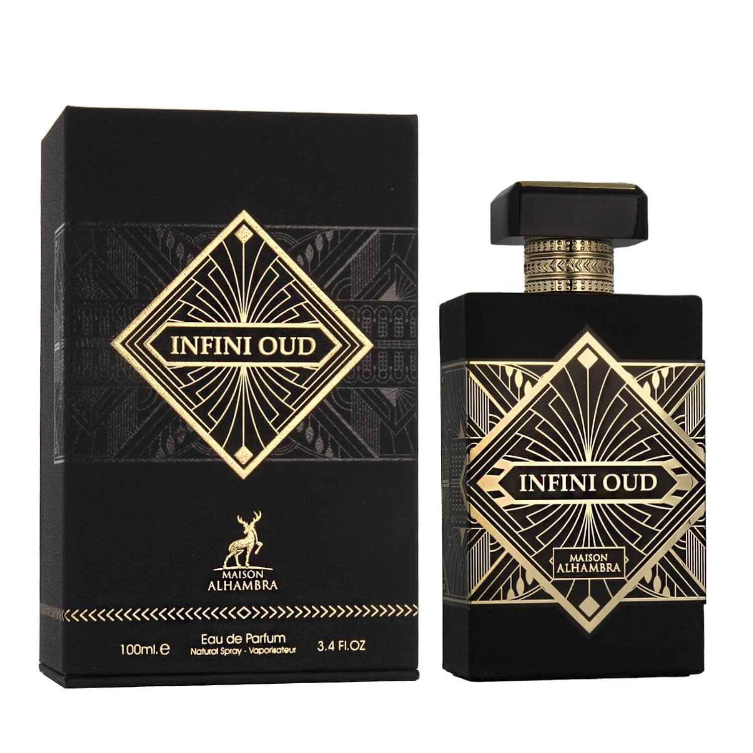 Infini Oud by Maison Alhambra for Unisex - 3.4 oz EDP Spray