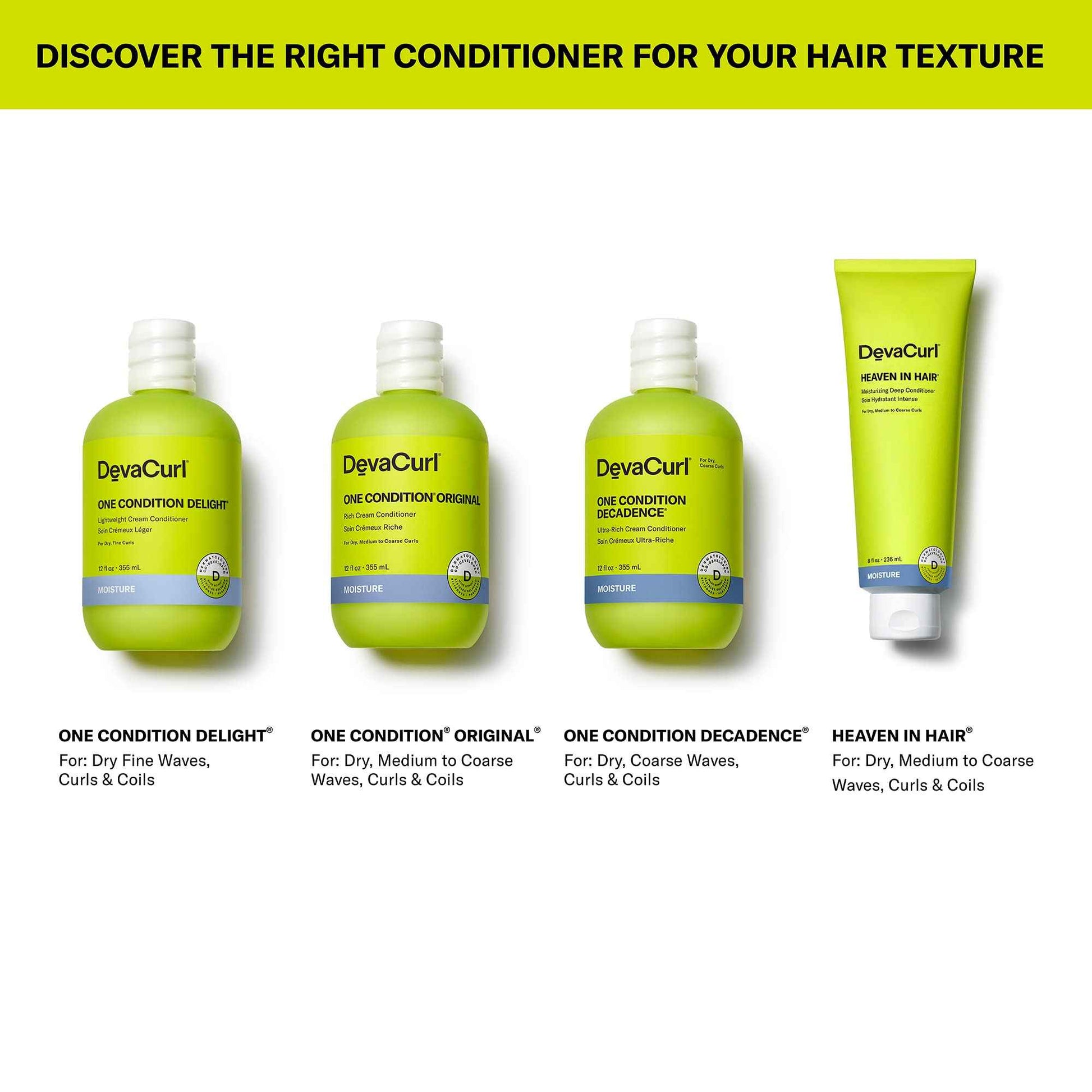 DevaCurl One Condition Decadence Ultra-Rich Cream Conditioner, Green Oasis, 12 fl. oz.