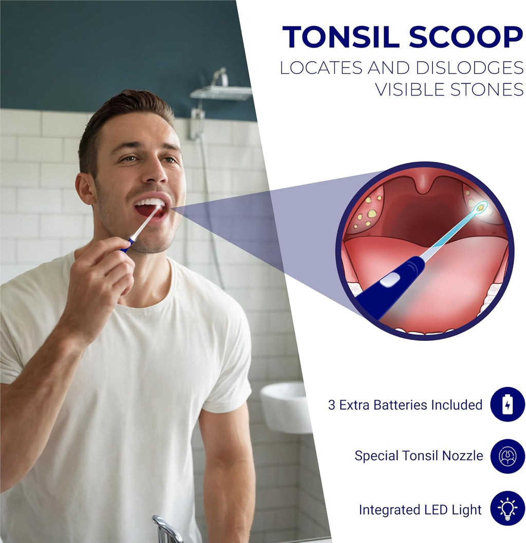 Oravix Tonsil Stone Vacuum, Tonsil Stone Remover Vacuum Suction, Tonsil Stone Cupping Tool, Tonsil Stone Removal Tool with Suction, Tonsil Stones Removal Vacuum, Tonsil Stone Extractor - 3 in 1 Kit