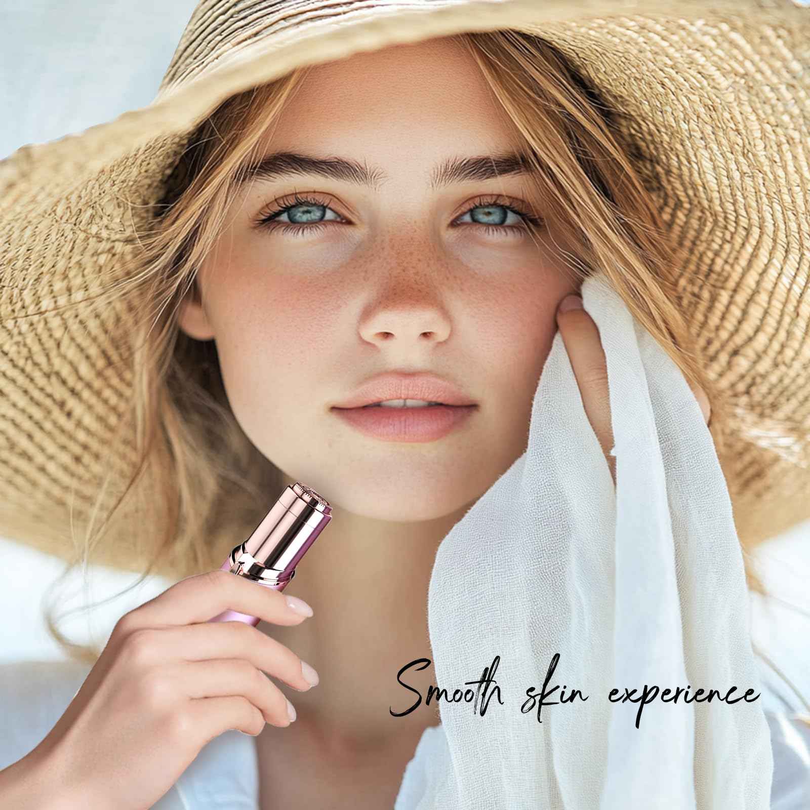 Womens Facial Hair Remover with 6 Replacement Heads