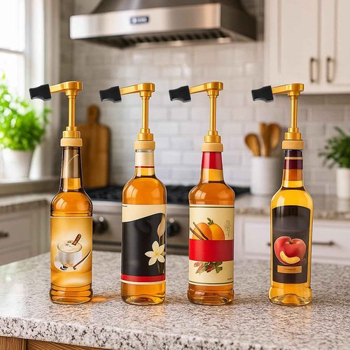 10 Pcs Coffee Syrup Pump Tip Covers, Portable Practical Pourer Cap for Oil Liquor Bottle Reusable Syrup Pump Tip Caps for Keep Sugar Condiments Olive Clean Preserved - Black