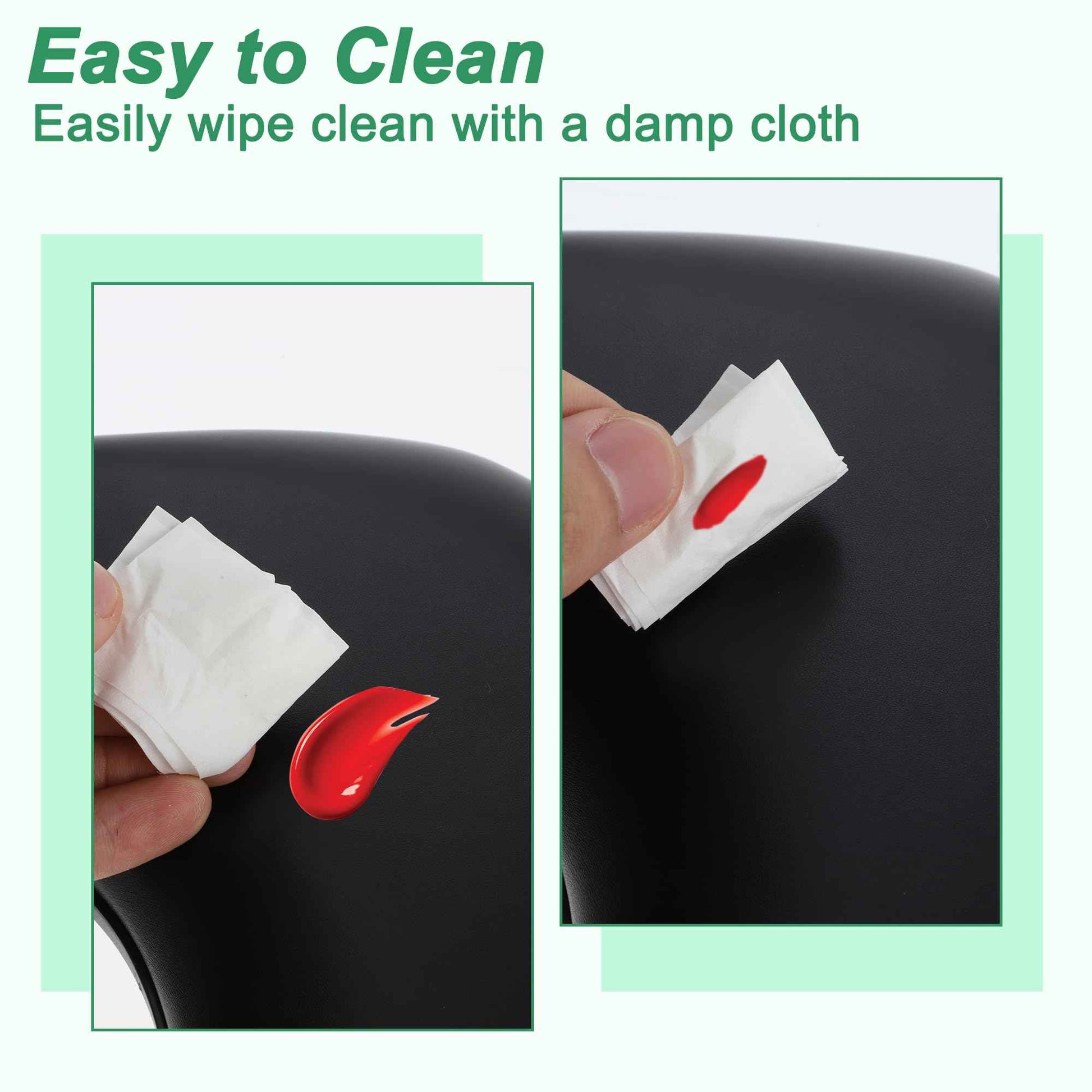 VOCOSTE Arm Rest for Nails Tech, U Shaped Nail Arm Rest, Manicure Hand Rest with Detachable Brackets, Hand Rest for Nails Tech with Non-slip Pads, Nail Hand Rest, Black