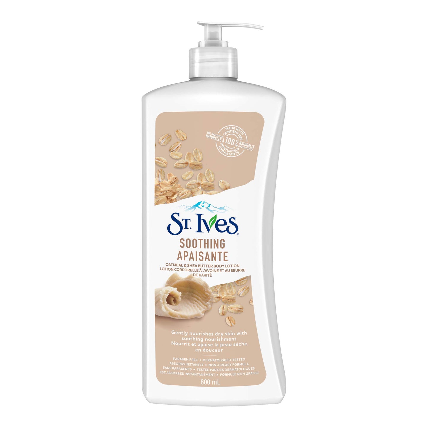 St. Ives Nourish & Soothe, Oatmeal & Shea Butter Body Lotion 21 Fl Oz (Pack of 2)