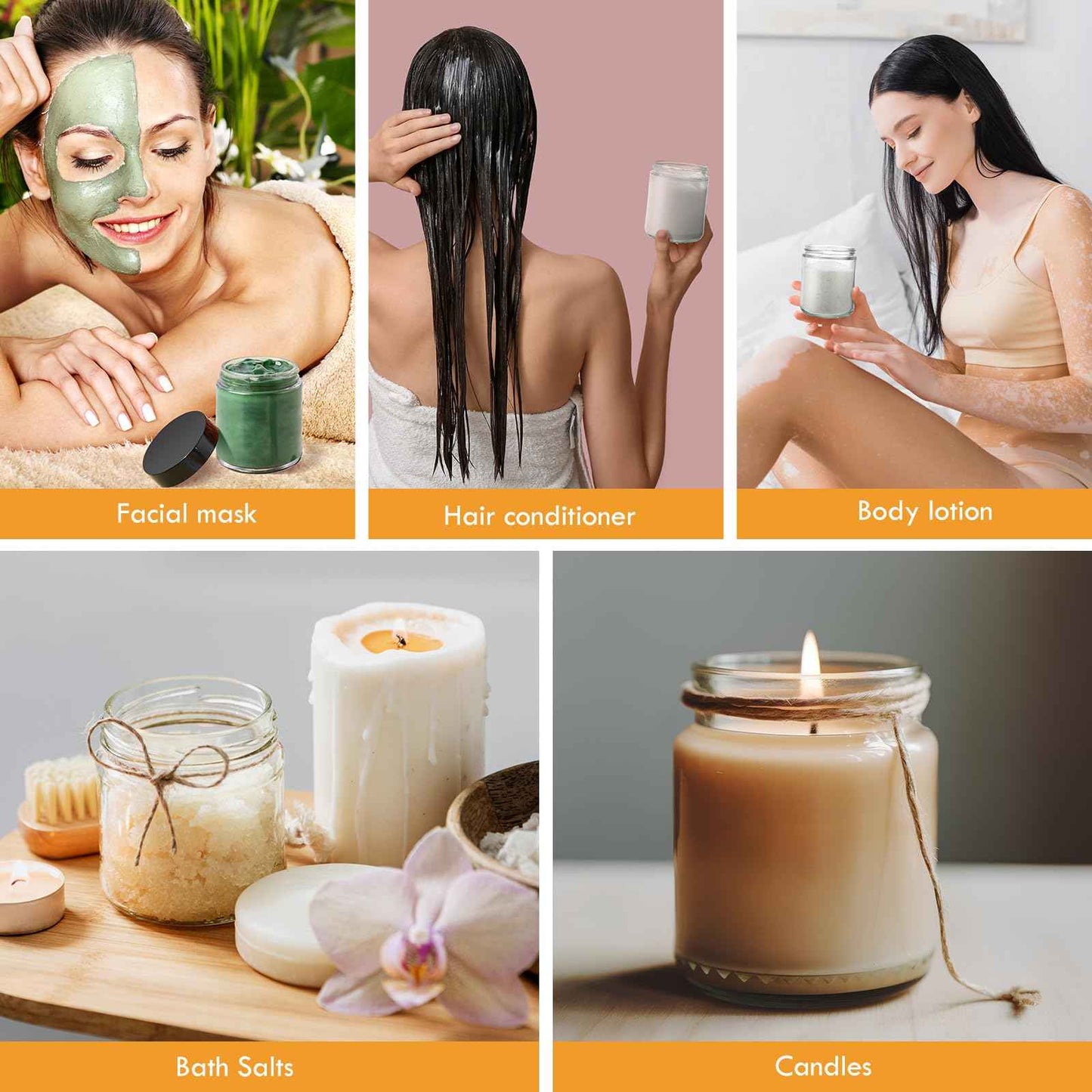 Domensi 24 Pcs 6oz Glass Jars with Lids Leakproof Round Airtight Empty Cosmetic Jars with Inner Liners Lid for Storing Lotions Spices Ointments Candle Making Food Storage (White Black)