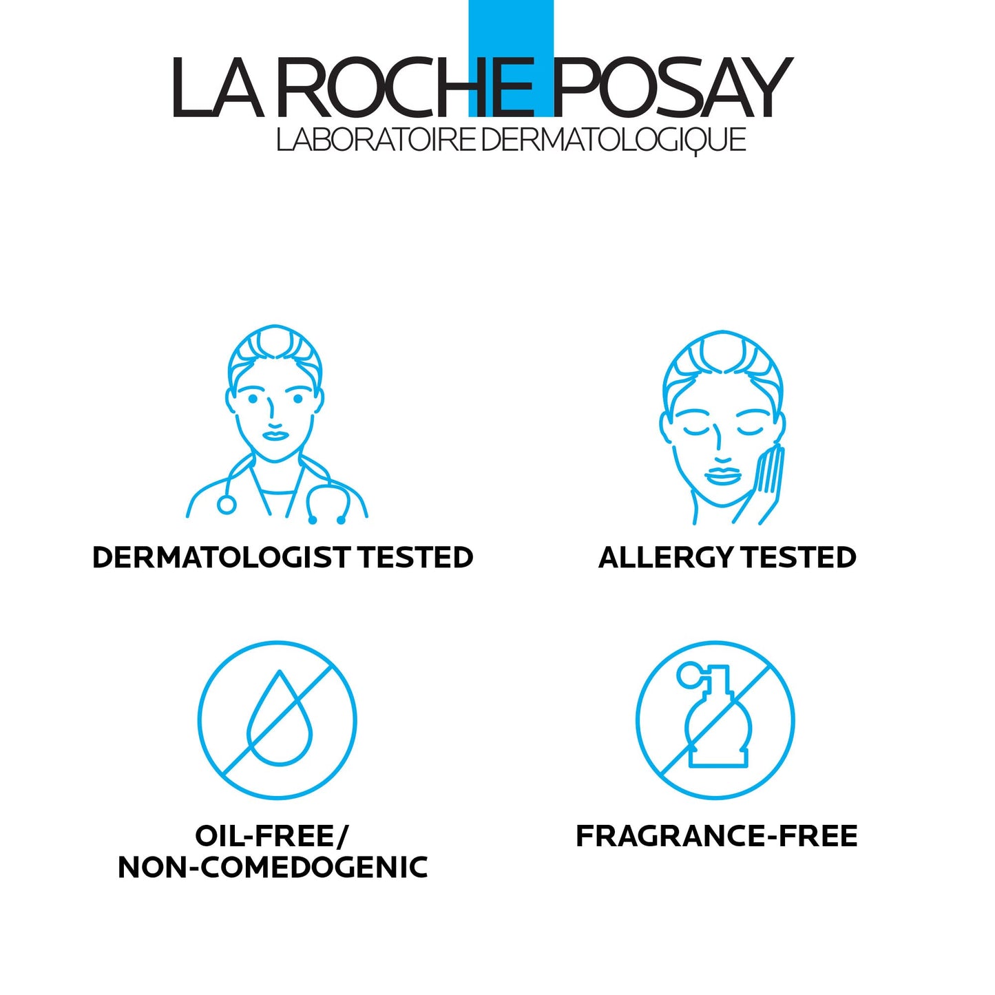 La Roche-Posay Toleriane Dermo Face Cleanser for Face & Eyes, Gentle Face Wash and Makeup Remover, Milky Texture, Fragrance Free, Preservative Free