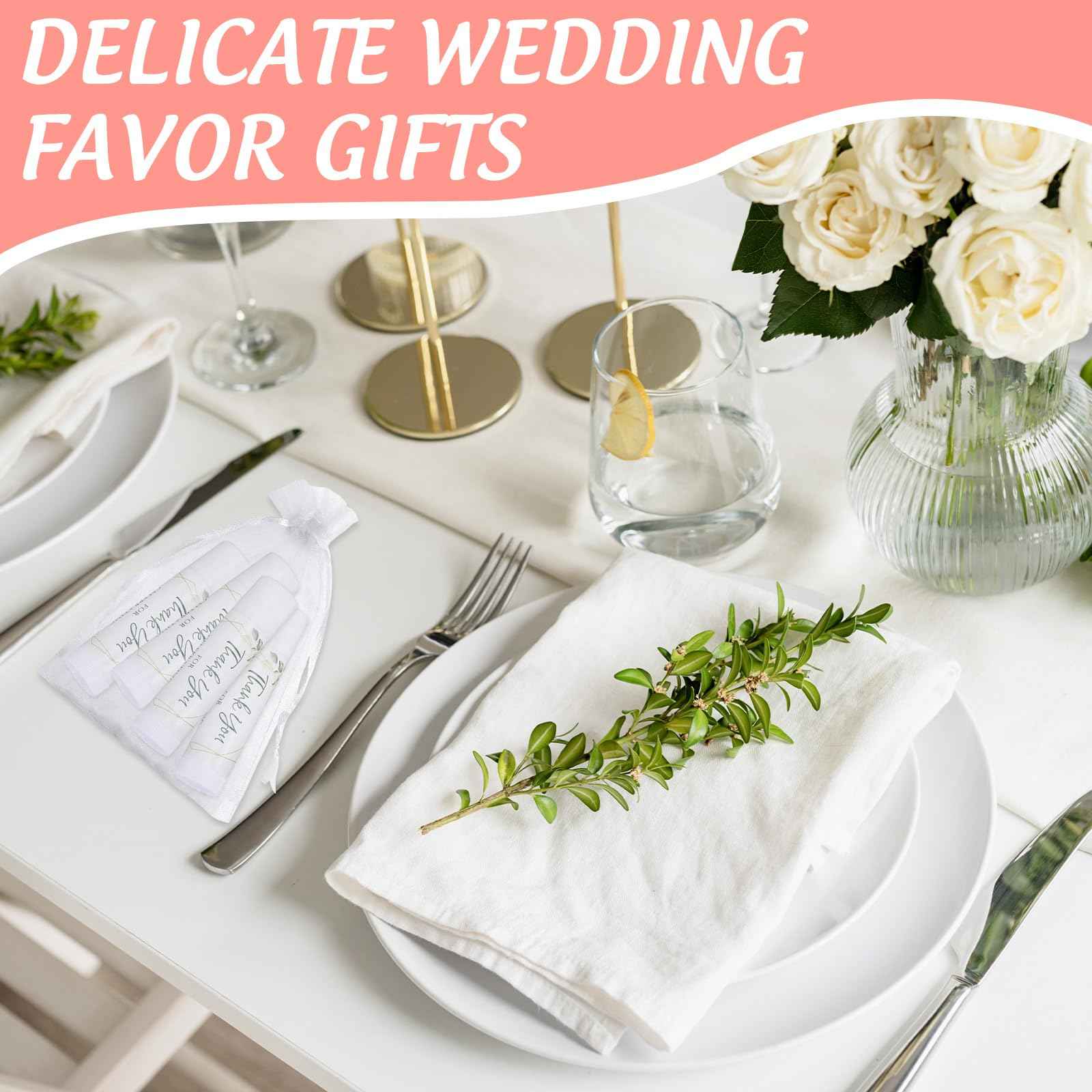 Whaline 60Pcs Thank You Gift Lip Balm Bulk Wedding Lip Balms Vanilla Flavor Floral Moisturizing Lip Care Guest Basket Gift Stuffer for Bridal Shower Baby Shower Birthday Party Favor Supplies