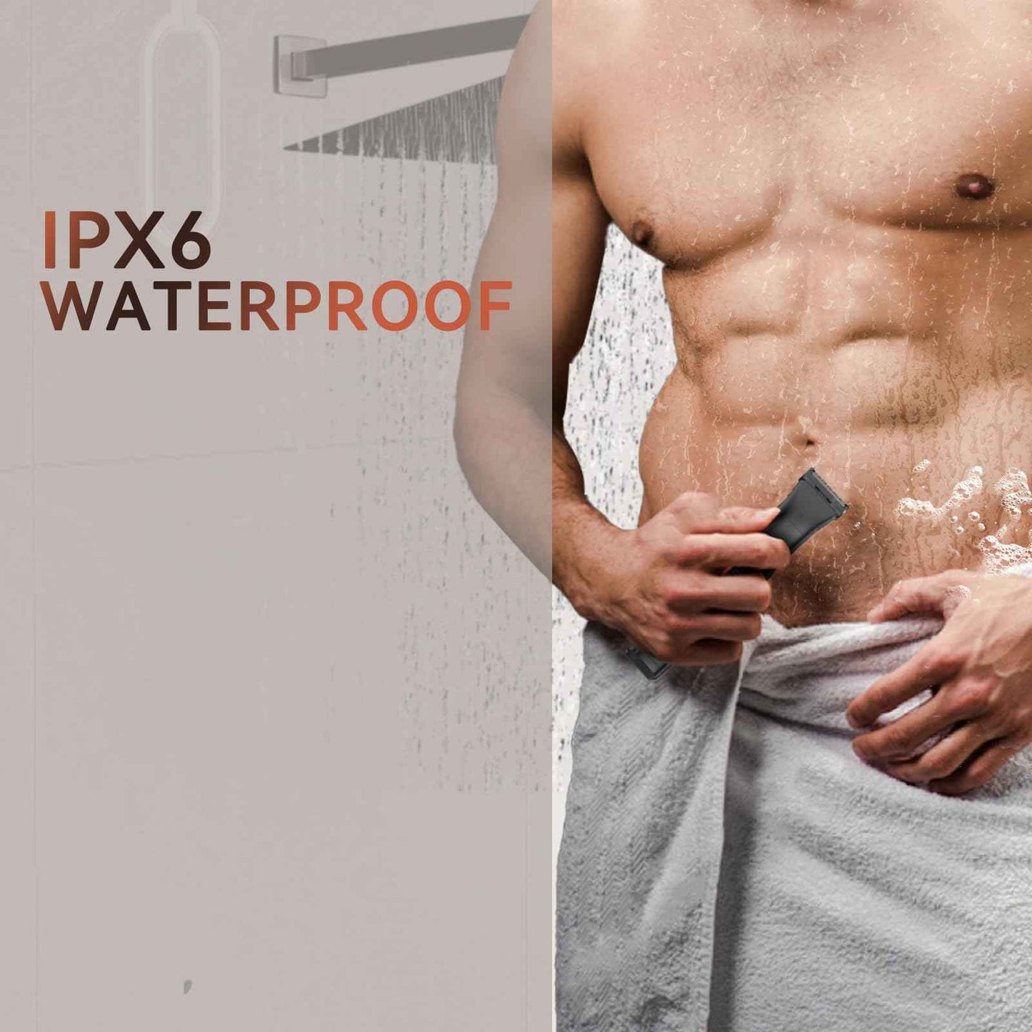 MAXGROOM Manscape Body Hair Trimmer for Men - 2-in-1 Electric Razor, Waterproof Wet/Dry Hair Shavers & Groomer for Pubic Groin & Ball Hair