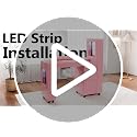 Nail Manicure Table with LED Display & Dust Collector - Pink