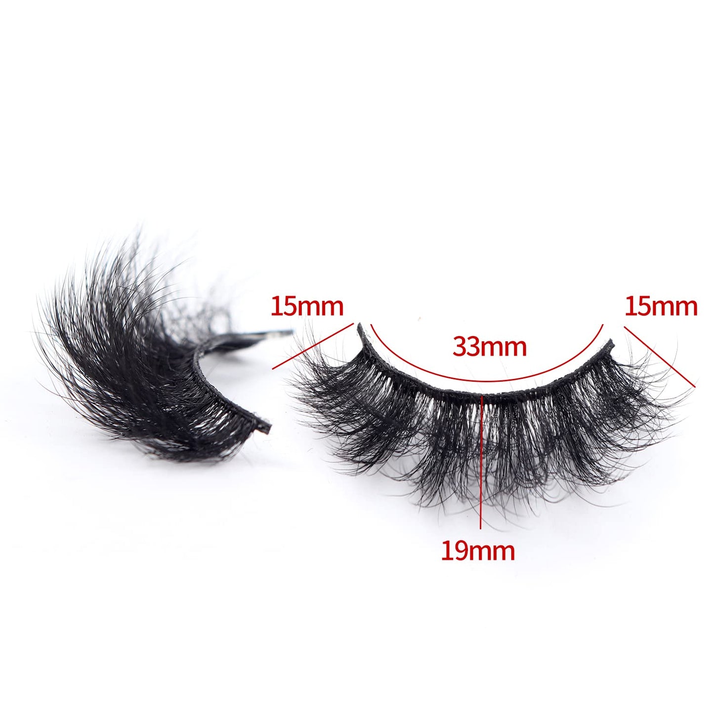 3D Faux Mink False Eylashes Fluffy 7 Pairs Thick Wispy Long Extension Eyelashes 15-19mm Serendipity Life Reusable Lashes P2, 1 Count