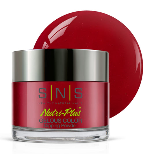 SNS Nail Dip Powder, Gelous Color Dipping Powder - Red Teddy (Red) - Long-Lasting Acrylic Nail Color & Polish Lasts 14 Days - Low-Odor & No UV Lamp Required – 1 oz