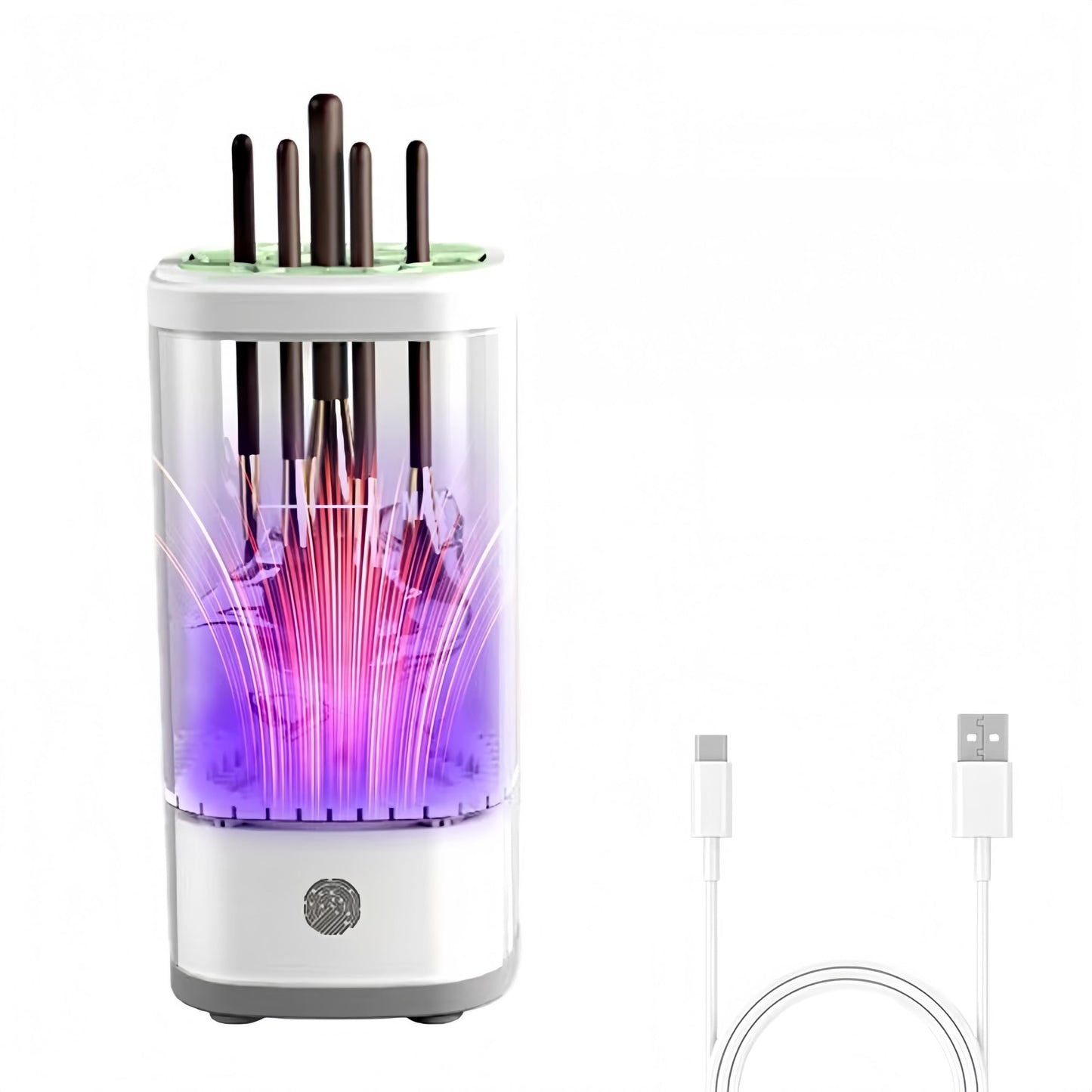 Electric Makeup Brush Cleaner and Dryer Machine with UV-C Light, 3-in-1 Automatic Brush Cleaning System for Deep Clean & Fast Drying, Quiet Design for Beauty Enthusiasts, Gift Giving, Home/Salon Use