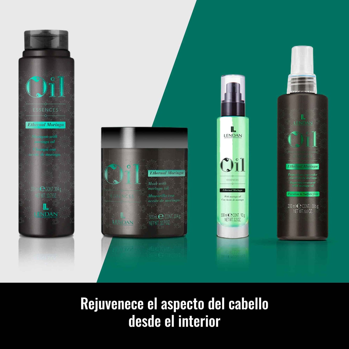 Lendan - Hydrating Hair Mask - Ethernal Moringa Mask - 500 ml - For Dry or Damaged Hair - With Moringa Oil - Helps Hydrate and Nourish for a Healthier Look - Helps Strengthen Hair