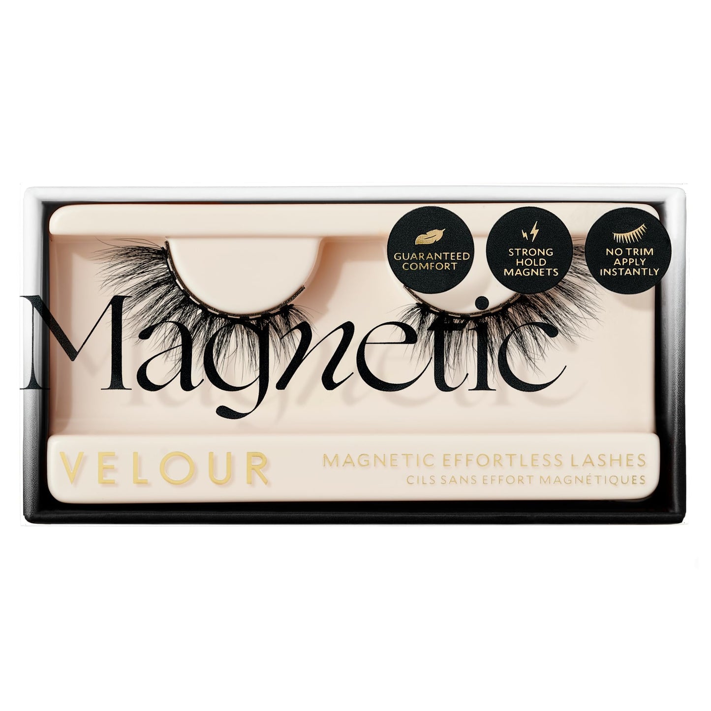 Velour Magnetic Eyelashes – Luxurious False Lashes – Reusable Magnetic Lashes – Wear up to 30x – Vegan, All Eye Shapes, Natural Magnetic Lashes, Magnetic Eyeliner not Included (Instant Attraction)