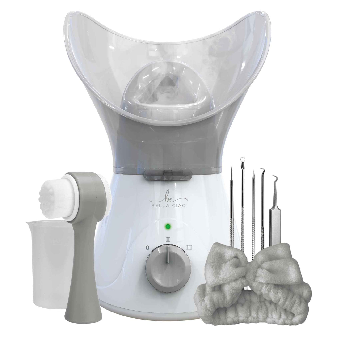 Bella Ciao 11-Piece Facial Steamer Set – Portable Face Steamer for Deep Cleaning, Hydration & Pore Care – Skincare Beauty Tool Kit for Women & Teens – Spa Gift for Home, Travel & Self-Care Routine