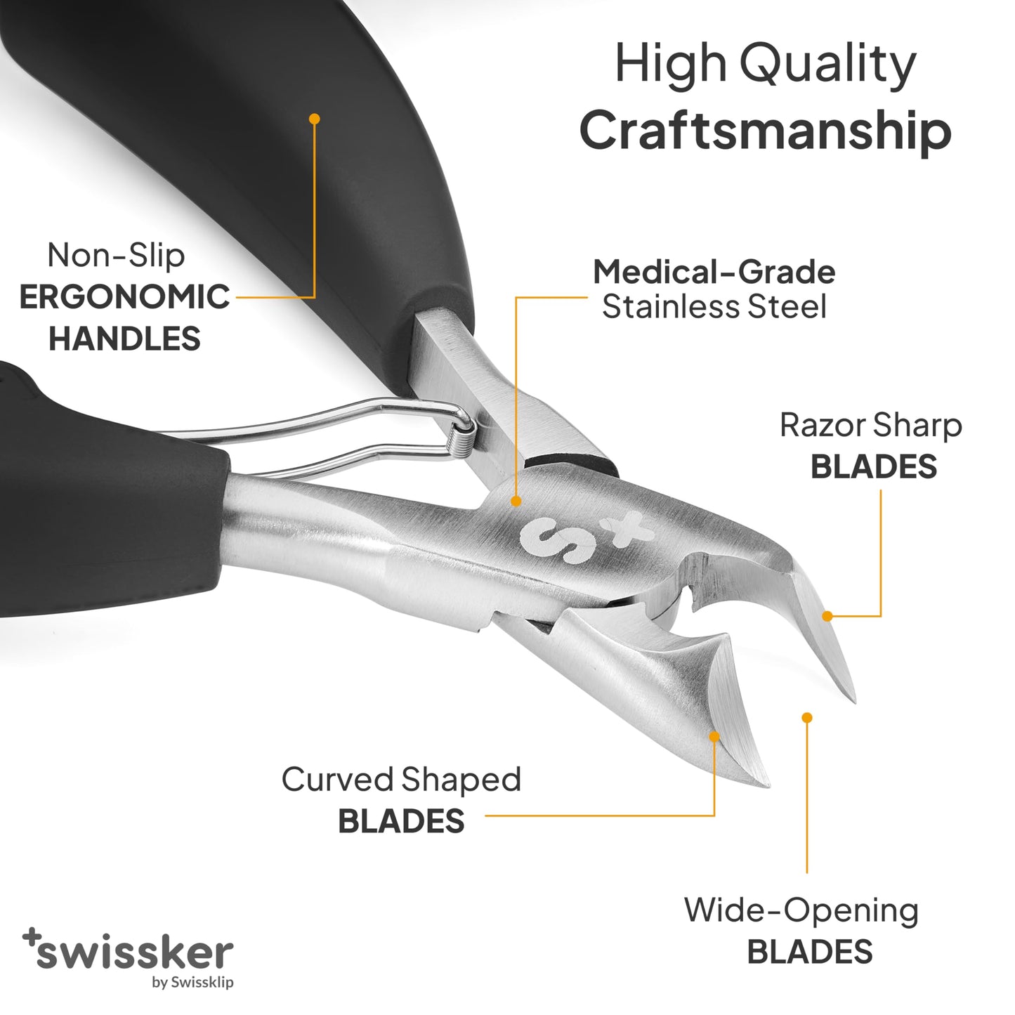 Swissker by Swissklip Toenail Clippers | Heavy Duty Toe Nail Clippers I Toenail Clippers for Thick Nails I Big Toe Nail Clippers for Thick Toenails I Heavy Duty Nail Clippers for Thick Nail