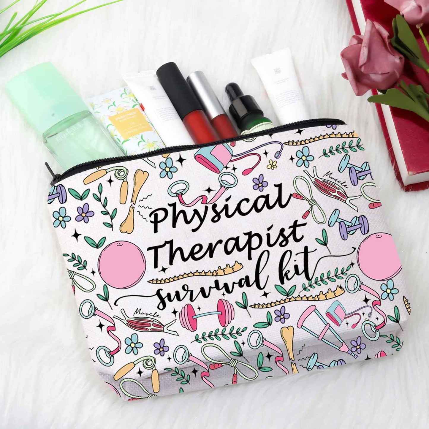 GJTIM Physical Therapist Gift PT Appreciation Thank You Gift Physical Therapist survival kit Makeup Bag (Survival Kit PT 2)