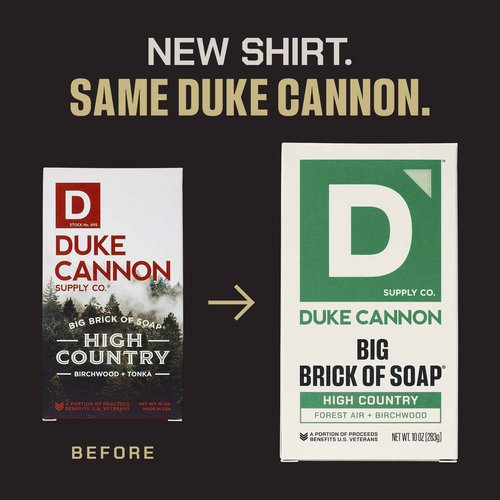 Duke Cannon Supply Co. Large Brick Bar Soap Bundle - Men's Soap with Masculine Scents - USA-Made - All Skin Types - Wayfinder, High Country, Superior, & Sawtooth - 10 oz (4 Pack)