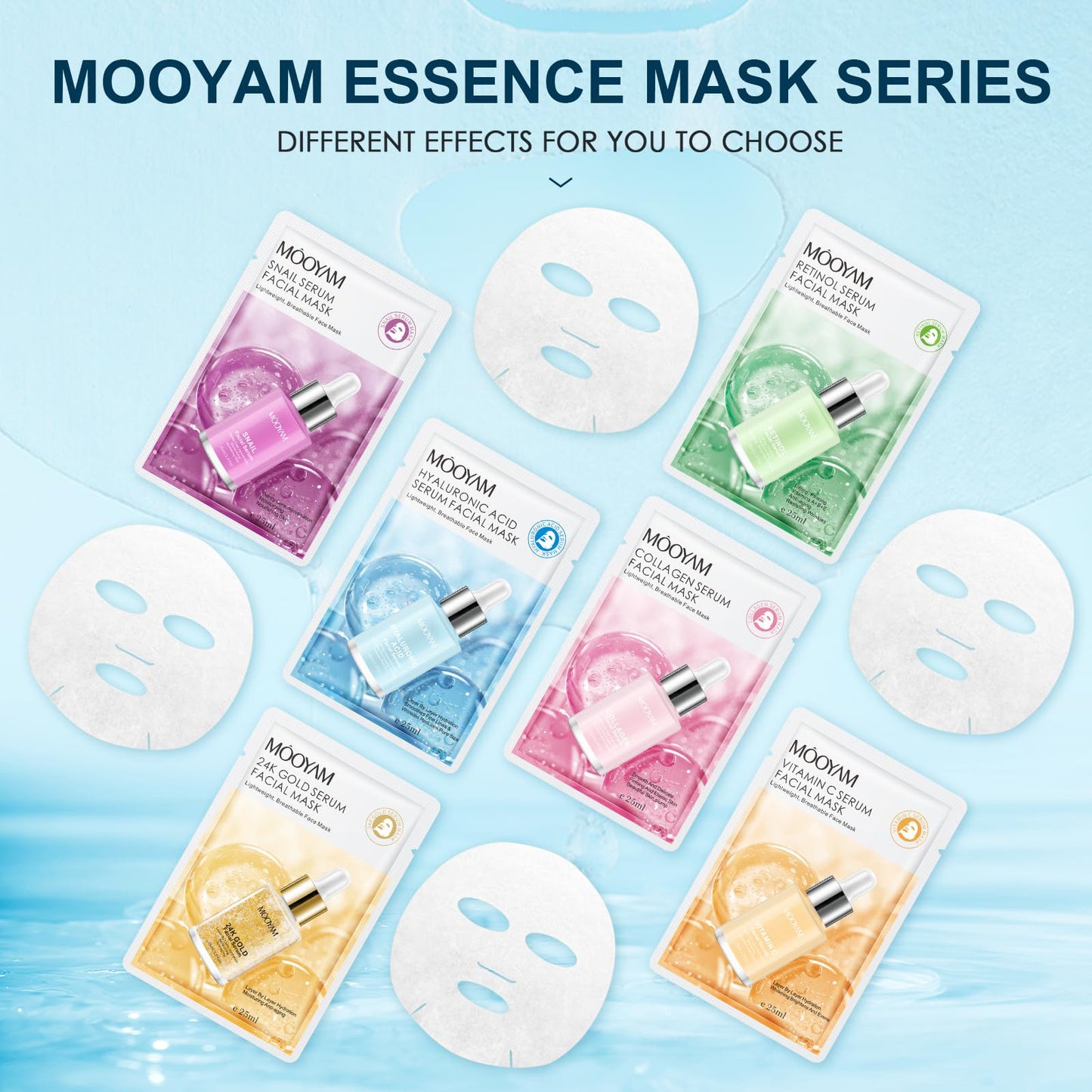 Face Mask Skincare Facial 36 Sheet Facial Spa Moisturizing Skincare Hydrate, Radiance Boost, Soothe, Revitalize, Nourish, Purify Skin For All Skin Types