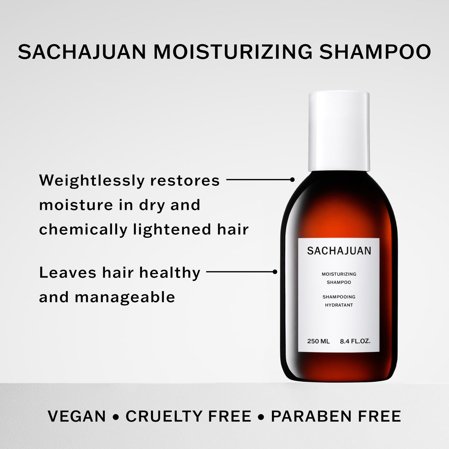 SachaJuan Moisturizing Shampoo 250 ml / 8.4 oz