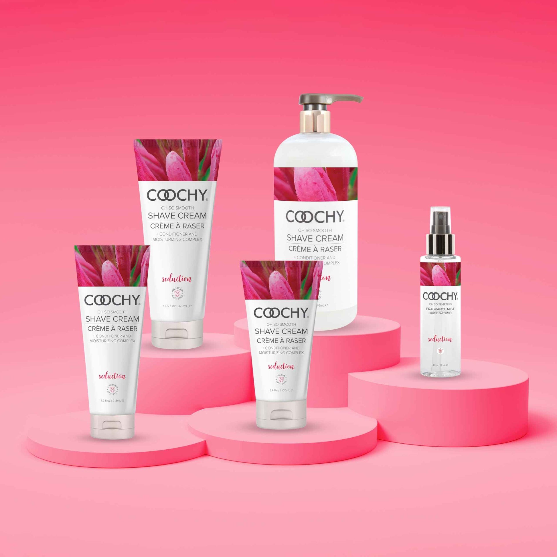 Coochy Shave Cream - Moisturizing Shave Lotion - Gentle Intimate Shaving Cream - For Bikini Area, Underarms, Legs & More - Rash-Free, Hydrating Formula - Seduction - 32 oz