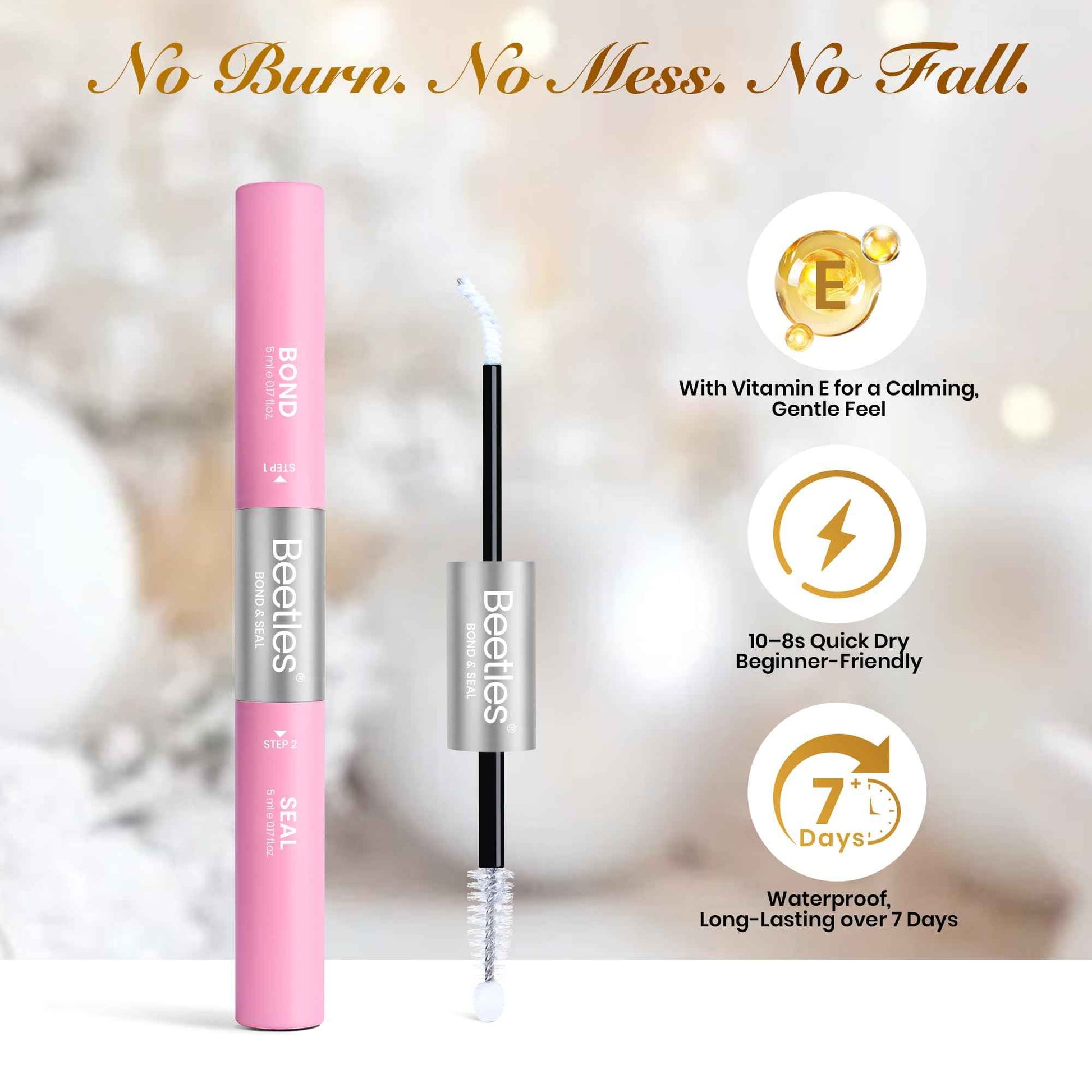 Beetles Christmas Lash Clusters Kit – DIY Eyelash Clusters Gift Set with Bond & Seal, Remover, Stickers & Makeup Bag, 3 Styles and 1 Random Holiday Style Lashes Beginner-Friendly Gift for Women