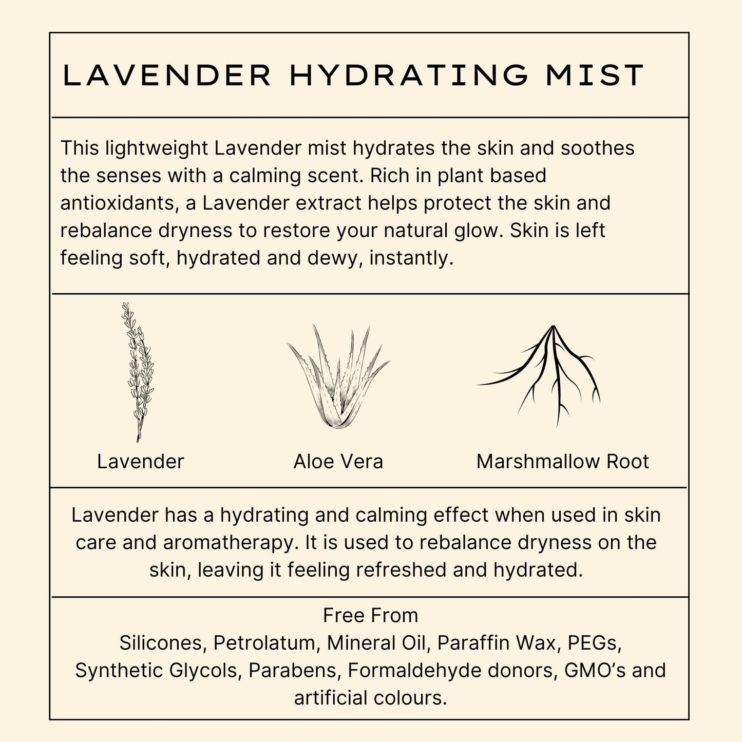 LAVENDER HYDRATING MIST 100ML