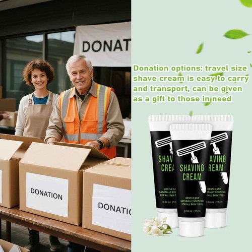 10ml/0.35fl oz Shaving Cream Bulk Travel,Disposable Shaving Cream in Bulk Travel Shave Cream for Homeless Hotel（pack of 150)