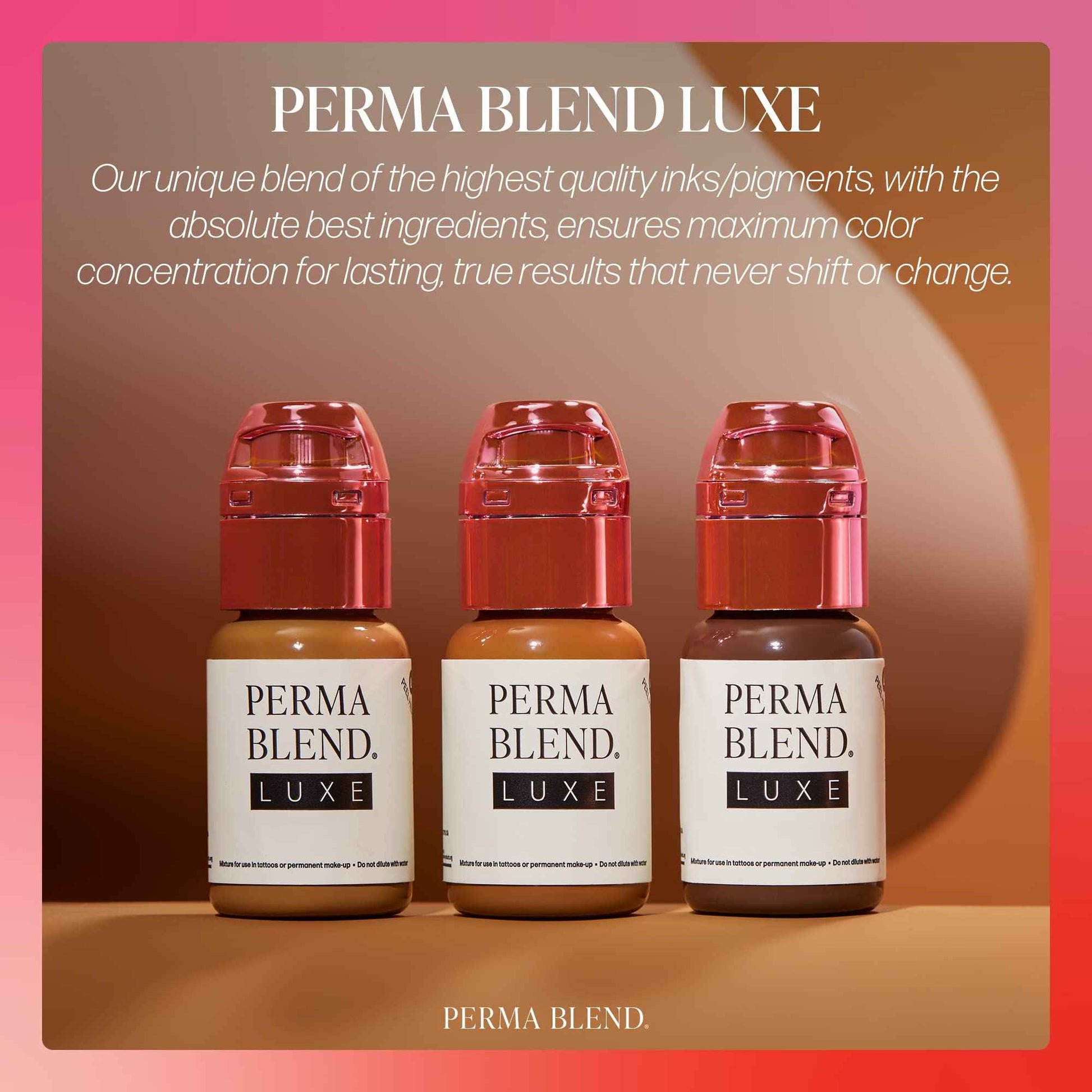 Perma Blend Luxe - Coffee - Microblading Ink for Permanent Eyeliner - Professional Tattoo Ink - Brown Tattoo Ink Makeup - Vegan (0.5 oz)
