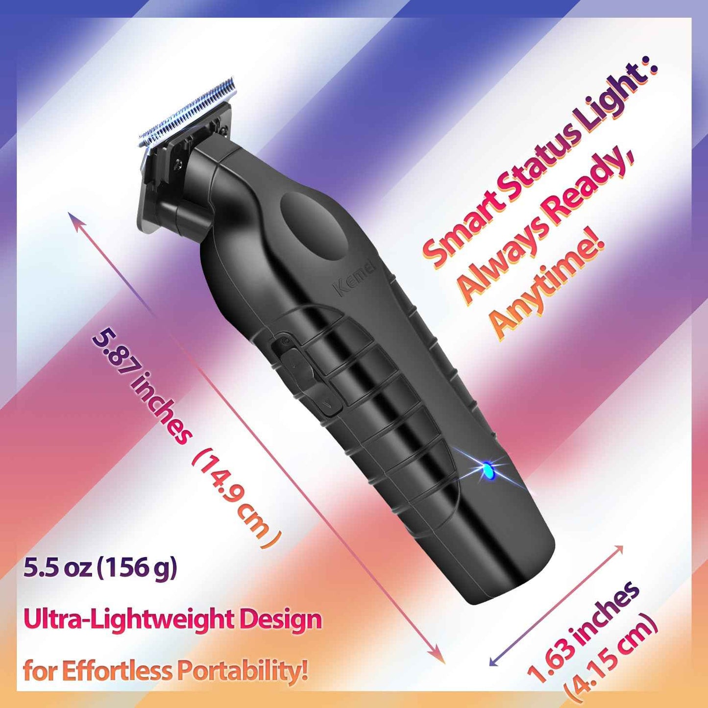 KEMEI 2299 Cordless Hair Clippers for Men Professional Zero Gapped Trimmer & Barber Hair Cutting Kit, Ideal Gifts for Men